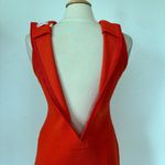 Corner House Vintage 70s Orange Preppy Mini Drop Waist Sleeveless Dress Photo 4