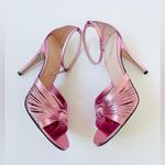 Gucci Crawford Metallic Pink leather Knotted ankle strap sandals EU 40 Photo 11