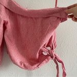 Free People  Get Down Top Red Striped Linen Blend One
Shoulder Blouse Siz… Photo 6