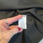 SheIn  Curve Plus Size 2X Plain Solid Black Women's Blouse Short Sleeves Top Photo 2