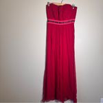 Carolina Herrera  Red Silk Strapless Gown Women’s 8 Formal Dress Designer Luxury Photo 1