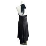 Vintage BMoss Dress Black Midi Halter Dress 6 Babydoll Y2K Whimsigoth Goth Hoco Photo 5