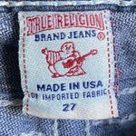 True Religion Disco Billy Big T Jeans Women's Size 28 Bootcut Dark Wash USA Made Photo 9