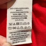 Free People  Uptown Red Mock Neck Cutout Asymmetrical Hem Long Sleeve Tunic Top S Photo 4