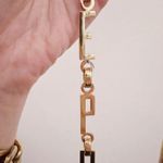 Edie Parker Carol Nouveau Acrylic Clutch Bag Mirror Crossbody Purse Glitter Silver Photo 4