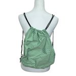Caraa Drawstring Cinch Bag Backpack Green Packable Travel Zipper Pouch OS Photo 3