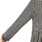 bitten by Sarah Jessica Parker Houndstooth Coat Black White Size Medium Photo 4