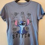 Disney  Iconic Poses of Stitch T-shirt Womens xs Gray Photo 0