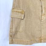 PacSun  Yellow Denim Cargo Mini Skirt Belt Pockets Womens 27 Grunge Y2K 2000s Alt Photo 1