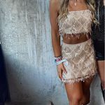 Cider Gold Sequin Matching Skirt Set size XS Photo 1