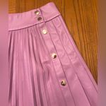 ZARA  Lilac Vegan Faux Leather Pleated Mini Skirt Size XS Bloggers Fave RARE‎ Photo 11
