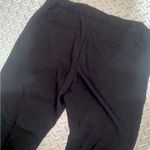 Cynthia Rowley  black dress pants with white stripe elastic waist casual lined Photo 4