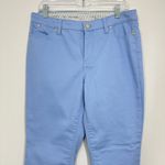 Talbots Size 10 Petite Light Blue Slim Ankle Chino Pants Classic Career Summer Photo 1