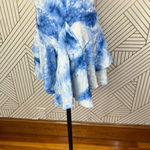 Rebecca Taylor Silk Shibori Handkerchief Skirt Blue Tie Dye Size US 6 Photo 5