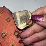 Dooney & Bourke  Y2K Rainbow Zipper Pink Heart Signature Coin Pouch Photo 9