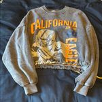 Adika  Gray and Orange Graphic Sweatshirt Photo 0