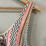 MINKPINK  Boho Geometric Print Romper Size M Elastic Waist Pockets Aztec medium Photo 5