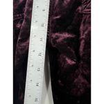 7 For All Mankind  Burgundy Velvet‎ Mid Rise Skinny Jean Pants Size 32 Photo 8