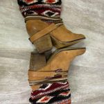 Steve Madden  Tolteca Western Boots Size 8 Brown Blanket Southwest Photo 4