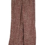 Crescent Wide Leg Pants Womens M Brown Floral Boho Cottagecore Earthy Indie Photo 2