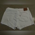 Levi's  White Jean Shorts Photo 1