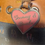 Dooney & Bourke black coated canvas shoulder bag with rainbow zipper Photo 4