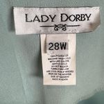 Lady Dorby seafoam mint green zip up blazer jacket size 28W Photo 5