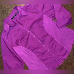 Zac and Rachel 3/4 Cuff Sleeve Button Down Top with Ribbed Knit Inserts - size 1XL Photo 2