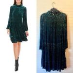 Maison Tara Women's Forest Burnout Velvet Tiered Dress Green Size 18W Photo 11