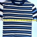 Urban Outfitters  Top Sweater Striped Black, Cream and Blue Women's Sz Small Photo 6