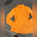 Nike  Women's Orange Long Sleeve Quarter-Zip Top Photo 2