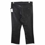 joe's jeans  The Callie Womens 28 Black Coated High Rise Cropped Boot Raw Hem Chic Photo 4