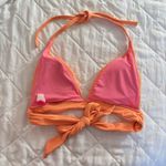 Victoria's Secret VS Womens Size Small Neon Orange Bikini Top Halter Padded Photo 4