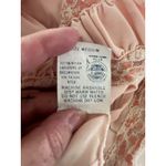 Vintage long peach nightgown lace ruched front size M Pink Size M Photo 6