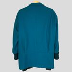 Vintage Coat Women’s‎ Teal Union Made Button Up Car Coat Cuffs Retro 90s Size 14 Photo 1