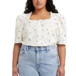 Levi's Levi’s White Button Down Short Sleeve Top 3X Photo 0