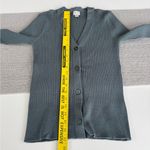 A New Day Vintage Blue Ribbed Slim Fit V Neck Cardigan Sweater Size XS Photo 10