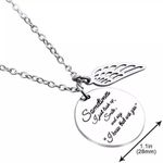 I Know That Was You Necklace, Grief Gift, Lost Loved One Gift, Daily Reminder, Silver Photo 2