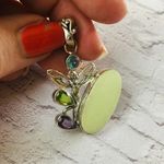 Sterling Silver Multi Gemstone Fairy Pendant Yellow Photo 2