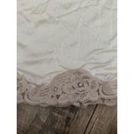 Vanity Fair  Women's White All Nylon Lace Trim Slip Midi Skirt Size Medium Photo 1