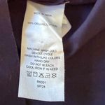 Quince 100% Organic Cotton Short Sleeve Button Up Top in Navy Sz L Photo 4