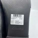 Clarks black leather Pure2 Loafer size 10 neutral minimalist preppy old money Photo 2