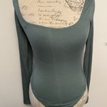 Lululemon  Wundermost Ultra-Soft Square Neck Long Sleeve Bodysuit Medium Forest Photo 0