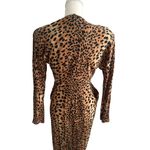 EKLEKTIC Jackie Bernard Vintage Cheetah Print Dress Size 4 Brown Photo 6