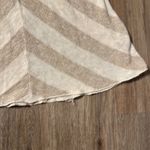 We The Free FREE PEOPLE Striped Chevron Print Gold Metallic Knit Sequin Empire Waist Dress Photo 4