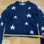 Bluenotes  Navy Star Sweater size small Photo 2