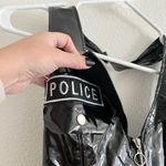 Leg Avenue Sprit Halloween Pat U Down Naughty Cop Black Vinyl Dress Costume S Photo 8