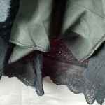 UNBRANDED WOMENS SIZE MEDIUM BLACK EYELET ROMPER DRESS BACK ZIPPER CLEAN Photo 15