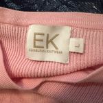 EK Edinburgh Knitwear Pink Pima Cotton 3/4 Sleeve Sweater Size L Photo 3
