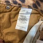 We Wore What Stiletto Slit Skinny Jeans in Cheetah Brown Photo 5